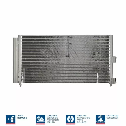 Condenser, air conditioning NISSENS 94727)