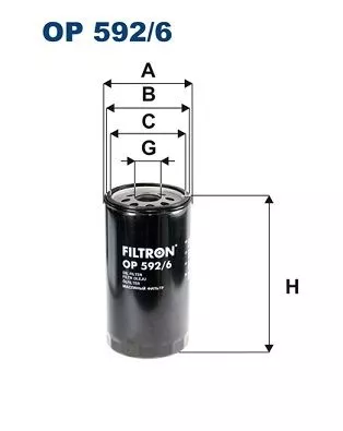 Oil Filter FILTRON OP 592/6)