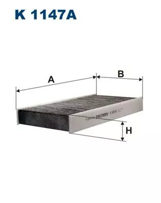 Filter, cabin air FILTRON K 1147A)