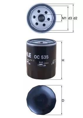 Oil Filter KNECHT OC 535)