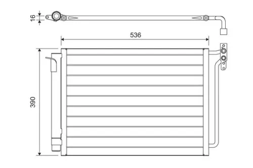 Condenser, air conditioning VALEO 817575)