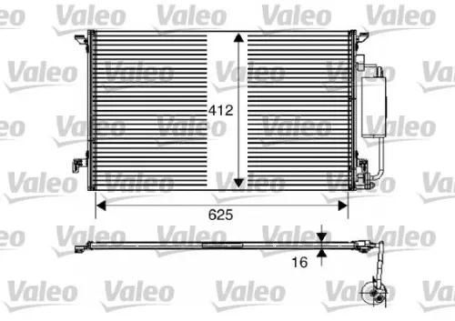 Condenser, air conditioning VALEO 817711)