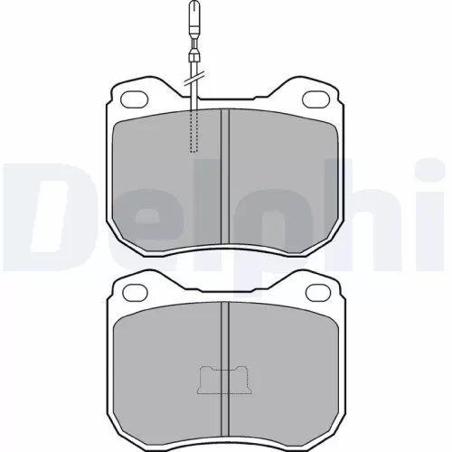 Brake Pad Set, disc brake DELPHI LP1423)