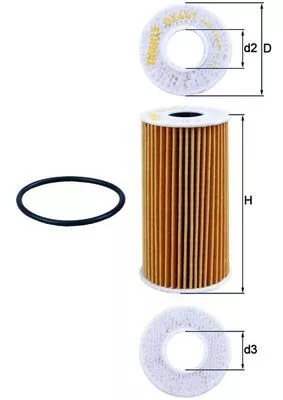 Oil Filter KNECHT OX 441D)