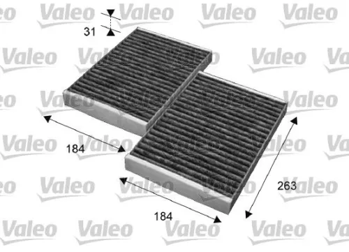Filter, cabin air VALEO 715643)