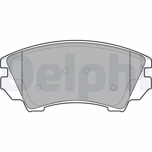 Brake Pad Set, disc brake DELPHI LP2081)