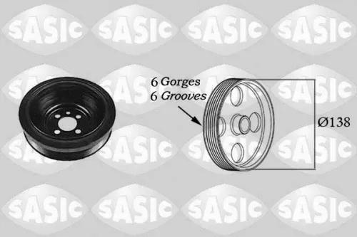 Belt Pulley, crankshaft SASIC 2156021)
