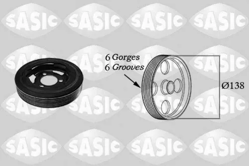 Belt Pulley, crankshaft SASIC 2156025)