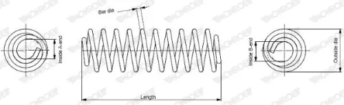 Suspension Spring MONROE SP3384)