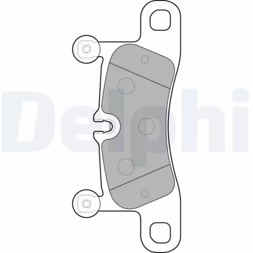 Brake Pad Set, disc brake DELPHI LP2233)
