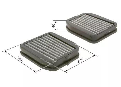 Filter, cabin air BOSCH 1 987 432 512)