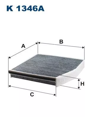 Filter, cabin air FILTRON K 1346A)