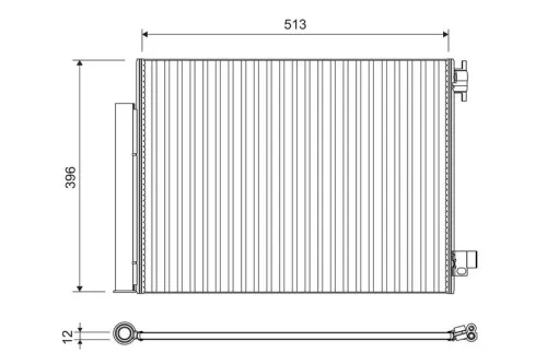 Condenser, air conditioning VALEO 814373)