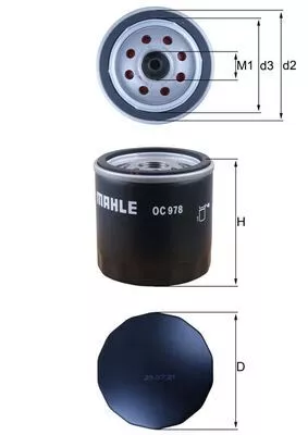 Oil Filter KNECHT OC 978)