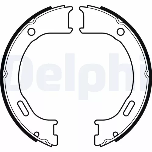 Brake Shoe Set, parking brake DELPHI LS2076)