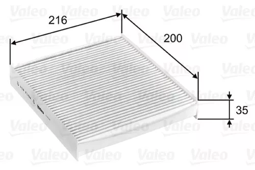 Filter, cabin air VALEO 715746)