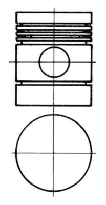 Piston KOLBENSCHMIDT 91127600)