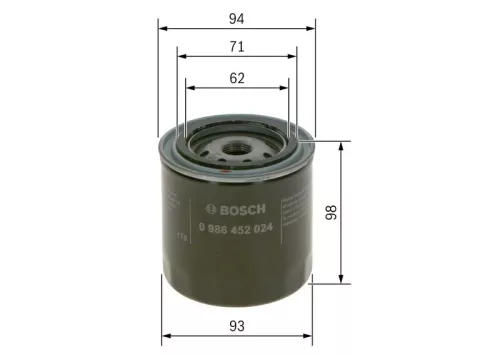 Oil Filter BOSCH 0 986 452 024)