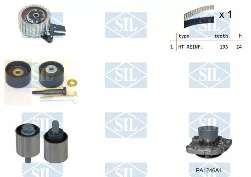 Water Pump & Timing Belt Kit Saleri SIL K10PA1246A1)