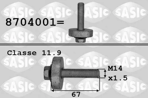 Pulley Bolt SASIC 8704001)