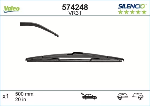 Wiper Blade VALEO 574248)