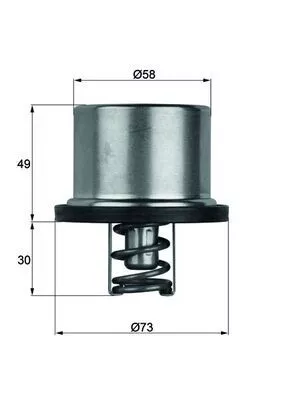 Thermostat, coolant MAHLE THD 1 79)