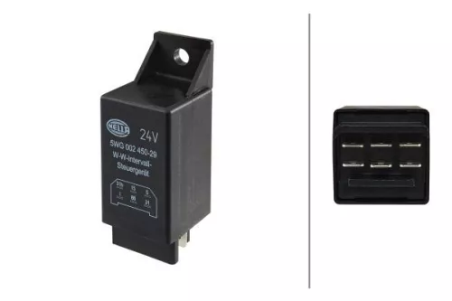 Relay, wipe/wash interval HELLA 5WG 002 450-291)