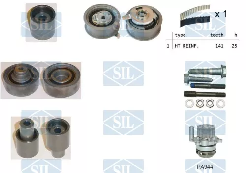 Water Pump & Timing Belt Kit Saleri SIL K1PA944)