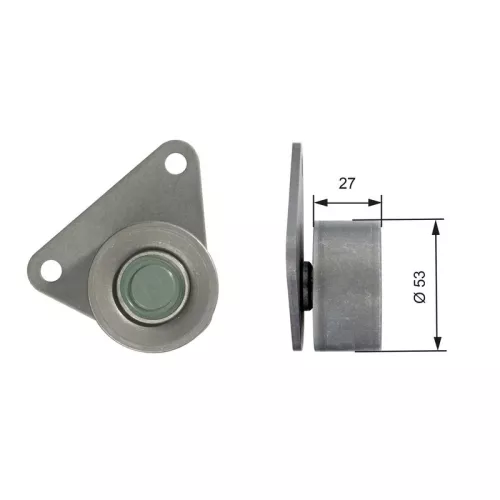 Deflection Pulley/Guide Pulley, timing belt GATES T42097)