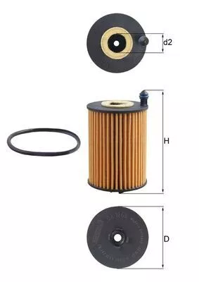 Oil Filter KNECHT OX 1266D)