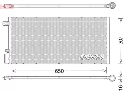 Condenser, air conditioning DENSO DCN15005)