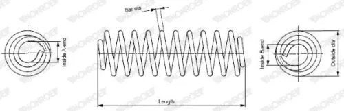 Suspension Spring MONROE SE3288)