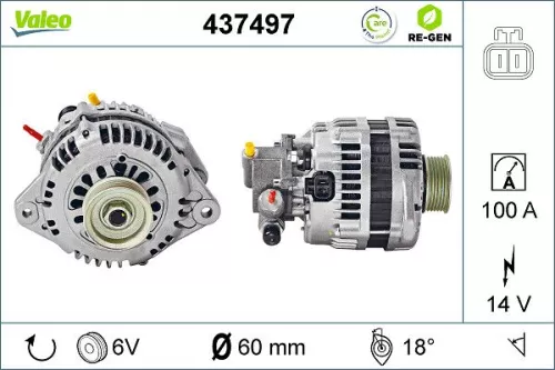 Alternator VALEO 437497)