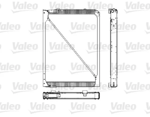 Radiator, engine cooling VALEO 733484)