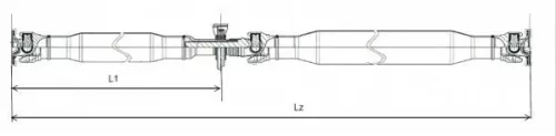 Propshaft, axle drive SPIDAN GKNP20029)