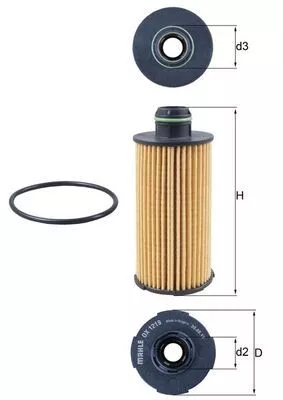 Oil Filter KNECHT OX 1219D)