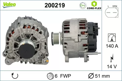 Alternator VALEO 200219)