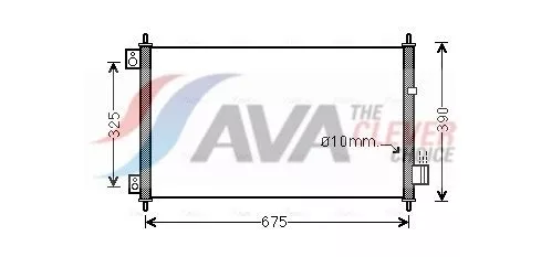 Condenser, air conditioning AVA QUALITY COOLING HD5229)