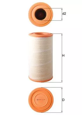 Air Filter MAHLE LX 619/1)