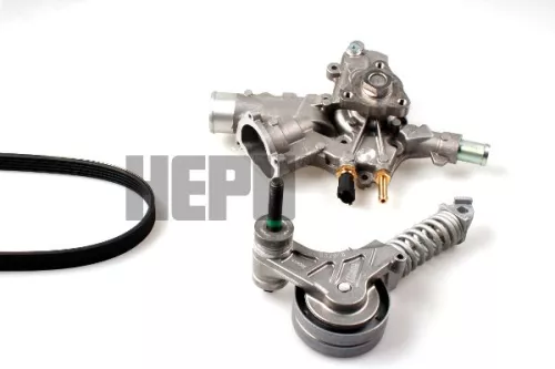 Water Pump + V-ribbed Belt Kit HEPU PK03341)