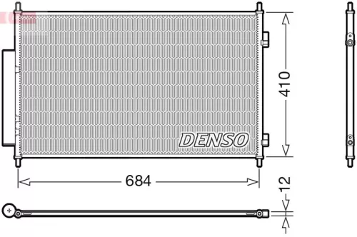 Condenser, air conditioning DENSO DCN40027)