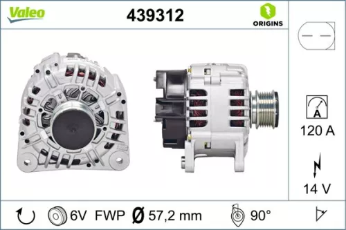 Alternator VALEO 439312)