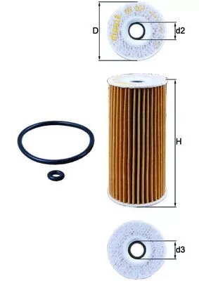 Oil Filter KNECHT OX 201D)