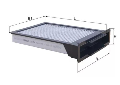 Filter, cabin air KNECHT LA 1614)