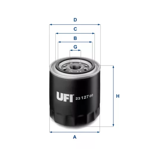 Oil Filter UFI 23.127.00)