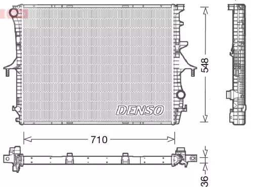 Radiator, engine cooling  DRM02026)