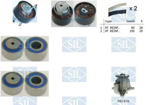 Water Pump & Timing Belt Kit Saleri SIL K1PA1410)