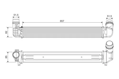 Charge Air Cooler VALEO 818389)