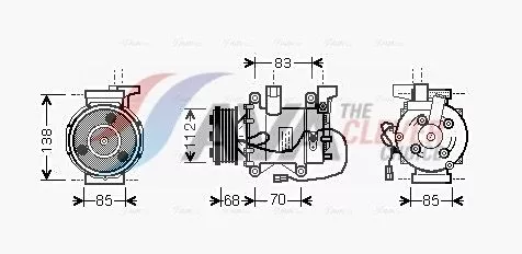 Compressor, air conditioning AVA QUALITY COOLING HDK207)