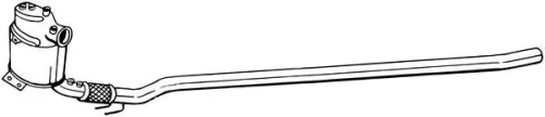 Soot/Particulate Filter, exhaust system BOSAL 095-376)
